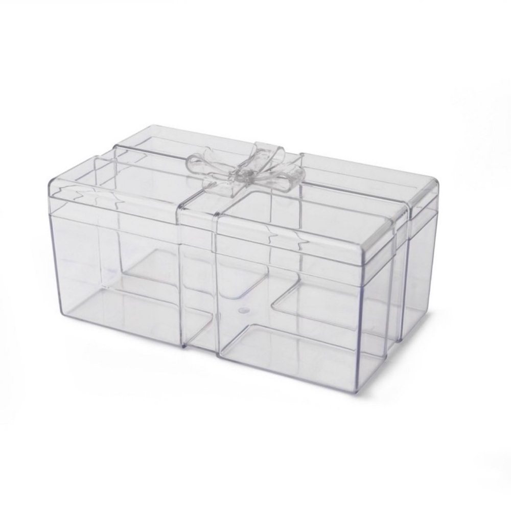 NEW Target Bullseye Playground Christmas 2025 Clear Acrylic Gift Box with Bow